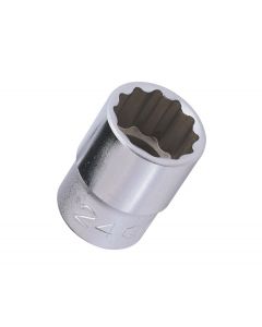 Genius Tools 1/2" Dr. 19mm Hand Socket (12-Point) - 433819