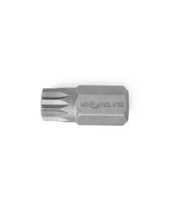 Genius Tools 12mm Hex Shank, M12 Triple Square Screwdriver Bit, 30mmL - 8112