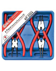 Genius Tools 4 Piece Retaining Ring Pliers Set - RP-5504