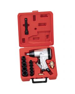 Genius Tools 16 Piece 1/2" Dr. SAE Air Impact Wrench Set - TF-416S1