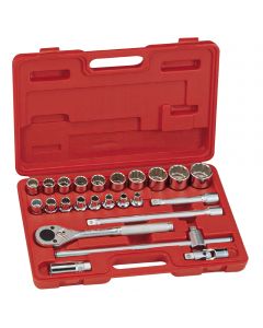 Genius Tools 24 Piece 1/2" Dr. SAE Hand Socket Set (12-Point) - TW-424S