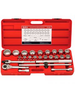 Genius Tools 25 Piece 3/4" Dr. SAE Hand Socket Set (12-Point) (CR-Mo) - TW-625S