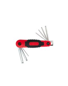 7 Piece Metric Folding Wobble Hex Key Wrench Set - HK-007GMB