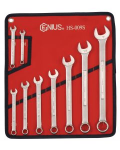 Genius Tools 9 Piece SAE Combination Wrench (Matte Finish) - HS-009S