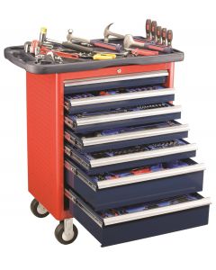 Genius Tools 363 Piece Metric Mechanic Tool Set w/ 7 Drawer Roller Cabinet MS-361TS