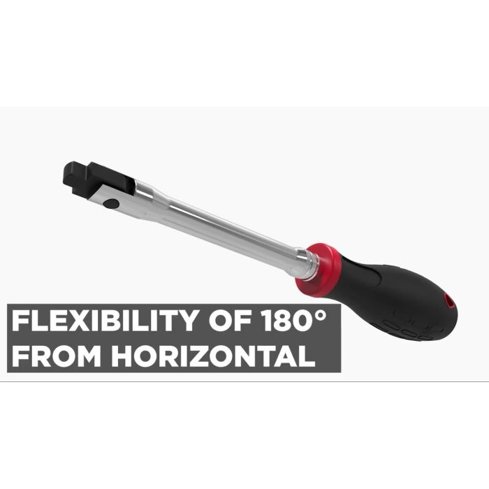 Genius Tools Hinge Handle 1/2 Inch Drive Heavy-Duty Breaker