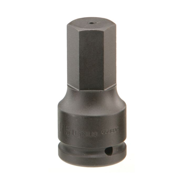 Genius Tools 3 4 Dr. 1 Hex Impact Bit Socket 3.4 88mm Length CR Mo 668832