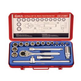 Metric Universal Hand Socket Set GEN-US310 3/8 Dr Genius 10 Piece 3/8 Dr Metric Universal Hand Socket Set GEN-US310 3/8 Dr Genius 10 Piece 3/8 Dr