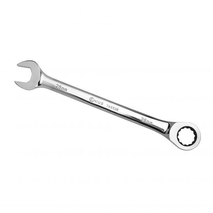 Genius Tools 28mm Combination Ratcheting Wrench 355mmL 768528