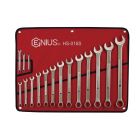 Genius Tools 16 Piece SAE Combination Wrench (Matte Finish) - HS-016S