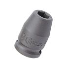 Genius Tools 7mm Impact Socket 3/8" Dr CR-Mo Durable - 343207