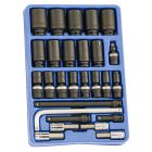 Genius Tools 27pc SAE Impact Socket Set 1/2" Dr, Pro Grade MS-027S