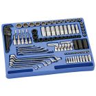 Genius Tools 100pc SAE Tool Set 1/4" & 1/2" Dr, Pro Grade MS-100S