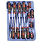 Genius Tools 14pc Screwdriver Set - Slotted, Phillips, Posidriv MS-014